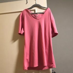 Hot pink reel legends sunscreen athletic top